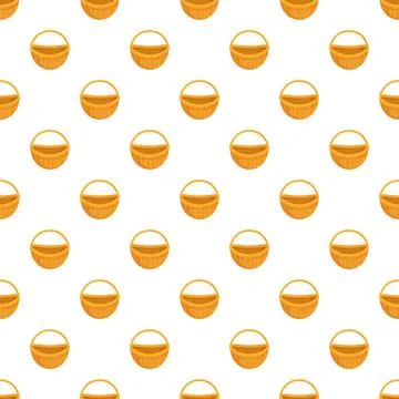 Repeating wicker basket pattern creating a seamless background Illustrazione stock