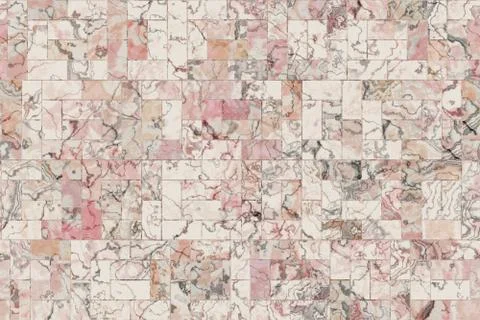 Repeating  wide  marble slice  masonry background Stock Illustration