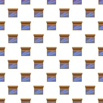 Repeating window elements form a seamless pattern design Illustrazione stock