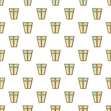 Repeating window pattern creating a seamless architectural background Illustrazione stock