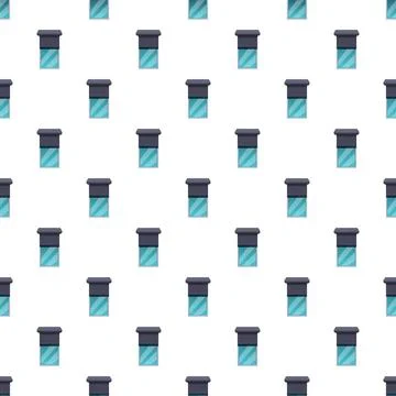 Repeating window roller shutter pattern on white background Illustrazione stock