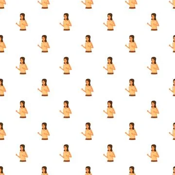 Repeating woman pattern for running and fitness Stockillustratie