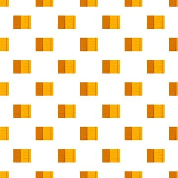 Repeating wooden box pattern on white background Illustrazione stock