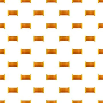 Repeating wooden orange rectangular containers seamless pattern Illustrazione stock