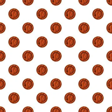 Repeating wooden restart button pattern background for games Stock Illustration