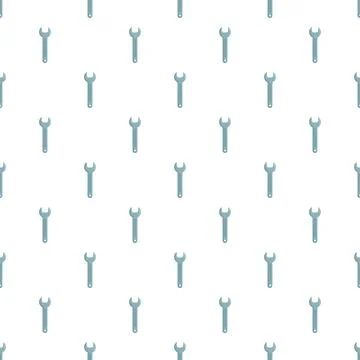 Repeating wrench tools creating seamless background pattern イラスト素材