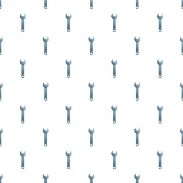 Repeating wrench tools forming seamless pattern background Stock Illustration