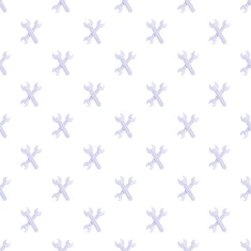 Repeating wrench tools pattern for maintenance concept Stock Illustration