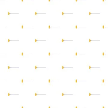 Repeating yellow pin with horizontal line seamless pattern Stock Illustration