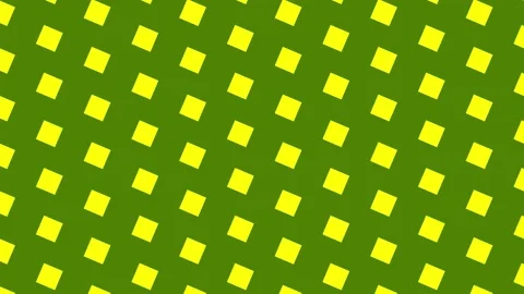 Repeating yellow squares on green background Stock Footage 318226146