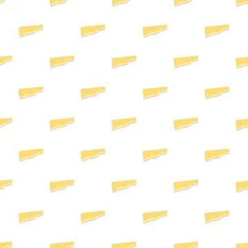 Repeating yellow torn paper note pattern background Stock Illustration