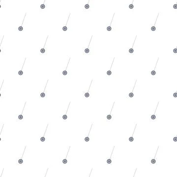 Repeating yoyo toys dropping down seamless pattern Illustrazione stock