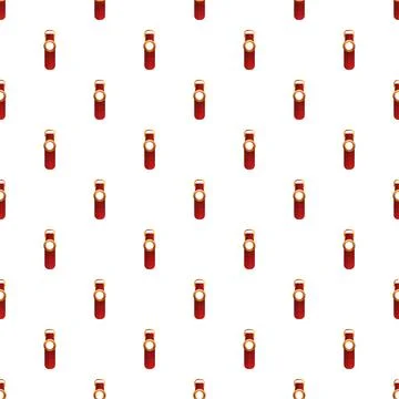 Repeating zipper puller pattern on white background Stock Illustration