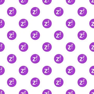 Repeating zzz symbol pattern representing sleep and rest Stock Illustration