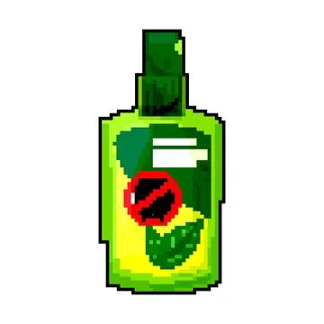 Repellent bug spray color icon vector illustration Stock Illustration