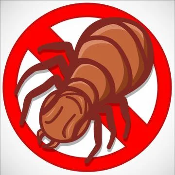 Repellent emblem termites Stock Illustration