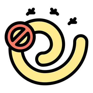 Repellent smoke icon vector flat Stock Illustration