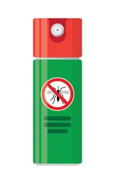 Repellent spray insect. Stock Illustration