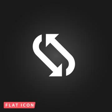 Repetition arrow flat icon Stock Illustration