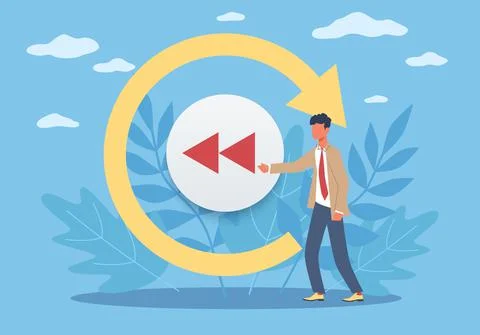 Repetition of learned information. Learning method for better memorization Stock Illustration