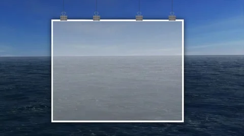 Repetitive drop-down poster in the background of the sea Stock Footage 60808751