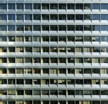 Repetitive modern facade Foto stock