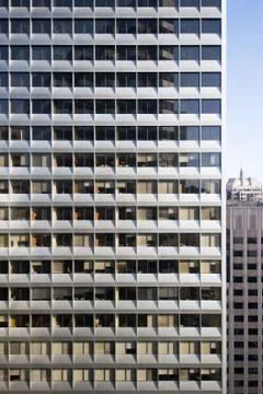 Repetitive modern facade Foto stock