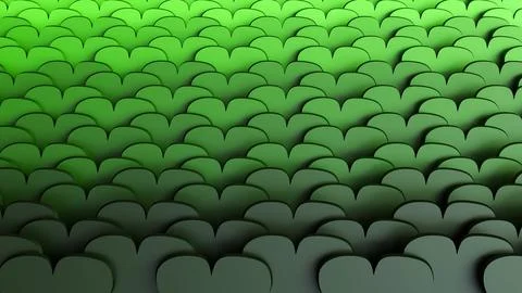 A repetitive pattern of green three-leaf clovers or shamrocks. イラスト素材