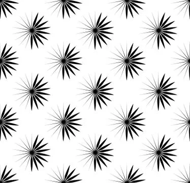 Repetitive pattern with radial-radiating lines. Abstract geometric monochrome Stock Illustration