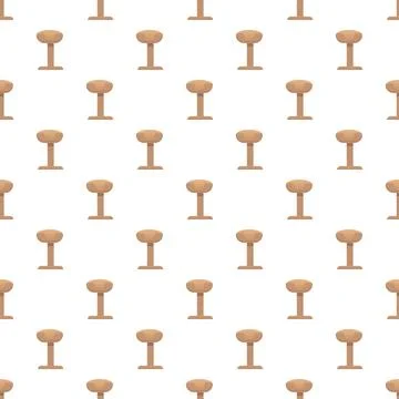 Repetitive pattern of simple brown scratching posts Illustrazione stock