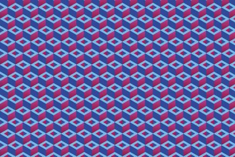 Repetitive rectangle shapes, 3D vector background イラスト素材