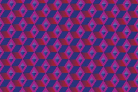 Repetitive rectangle shapes, 3D vector background Stock Illustration