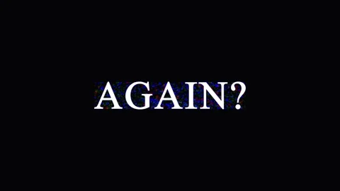 Repetitive text question appearing with subtle color shifts against a dark .. Video stock 344035153