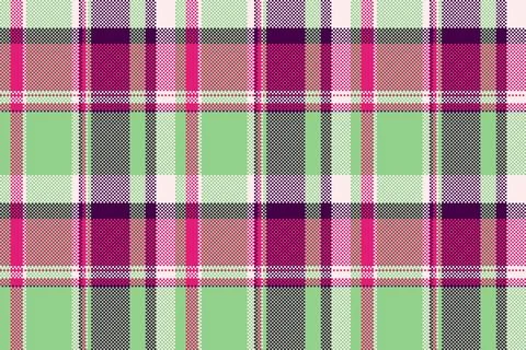 Repetitive vector plaid tartan, rustic fabric textile background. Madras pa.. Stock Illustration