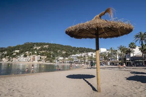 Repic beach, Soller valley, Mallorca, Balearic Islands, Spain Stock Photos