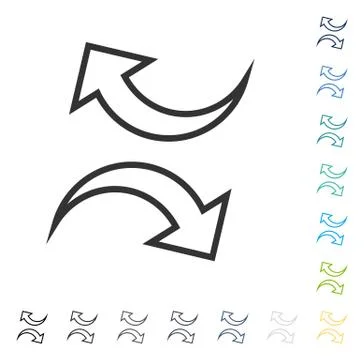 Replace Arrows Vector Icon Stock Illustration