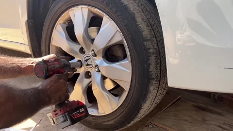 Replace Brake Pad Auto Mechanic Repair Fixing Car Video stock 295570716