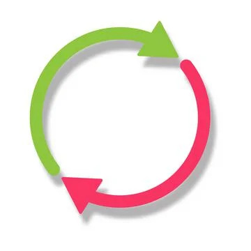 Replace icon vector double reverse arrow exchange linear sign for graphic des Illustrazione stock