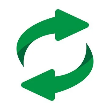 Replace icon vector double reverse arrow exchange linear sign for graphic des 스톡 일러스트