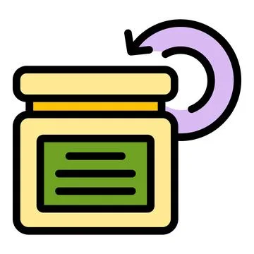 Replace product icon vector flat Stock Illustration