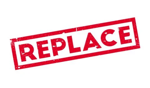 Replace rubber stamp Stock Illustration
