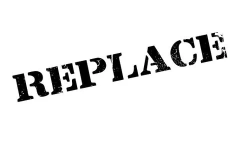 Replace rubber stamp Stock Illustration