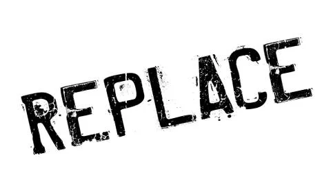 Replace rubber stamp Stock Illustration