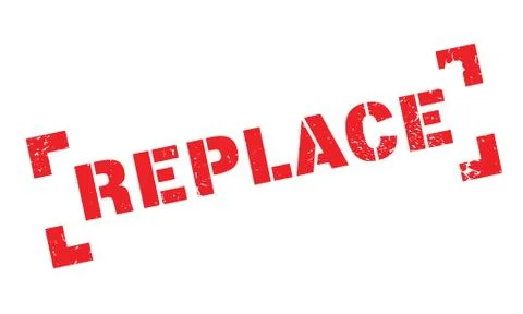 Replace rubber stamp Stock Illustration