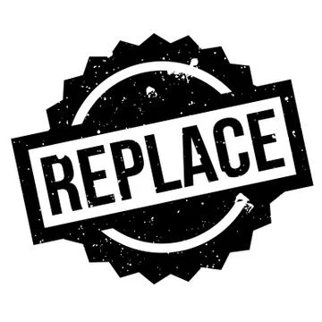 Replace rubber stamp Stock Illustration