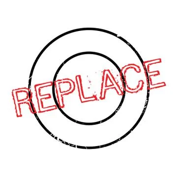 Replace rubber stamp イラスト素材
