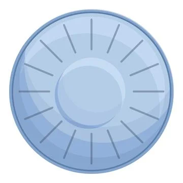 Replace smoke detector icon cartoon . Alarm sensor Stock Illustration