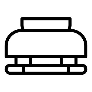 Replace smoke detector icon outline vector. Fire sensor Stock Illustration