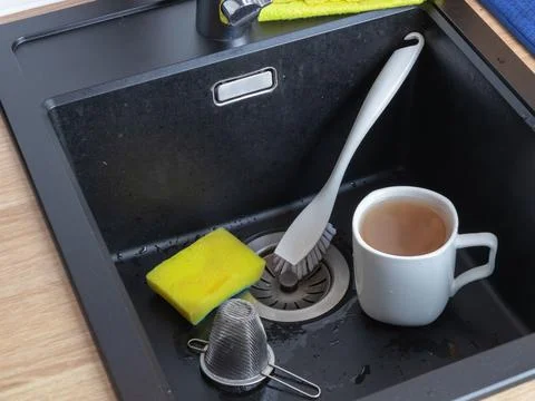 Replace the sponge with a small one Stock Photos