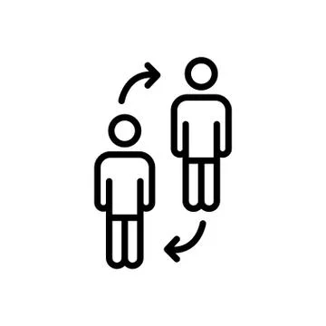 Replace thin line icon Stock Illustration